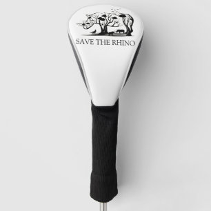 Rhino Tree Silhouette   Rhino Gerettet Golf Headcover