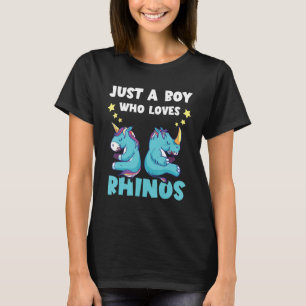 Rhino Unicorn Nur ein Junge, der Rhinoceros Anim L T-Shirt