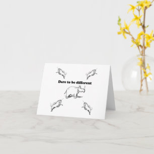 Rhino unter Unicorns wagen es, einen anderen Carto Karte