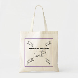 Rhino unter Unicorns wagen es, einen anderen Carto Tragetasche