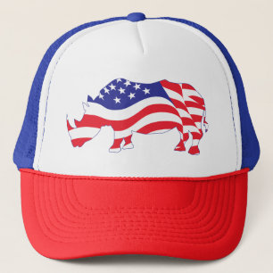 Rhino-USA-Flag Truckerkappe