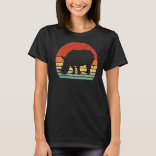Rhino Vintage Cooler Rhino Savanne Zoo Tier 80er T-Shirt