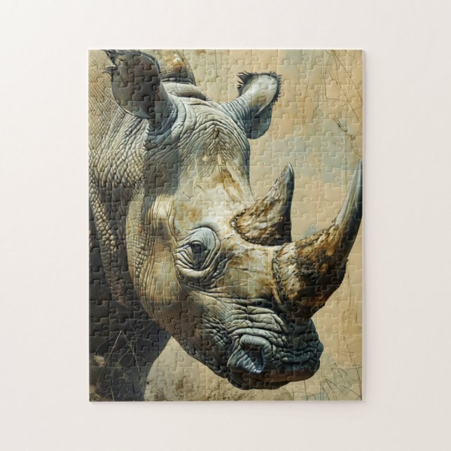 Rhino Vintage Puzzle (Vertikal)