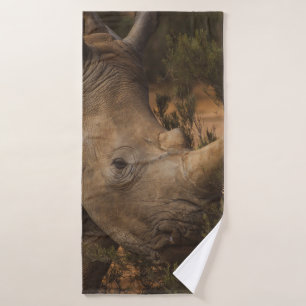 RHINO WILD TIERE BADEHANDTUCH