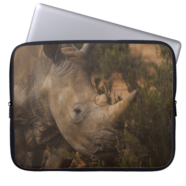 RHINO WILD TIERE LAPTOPSCHUTZHÜLLE (Vorderseite)