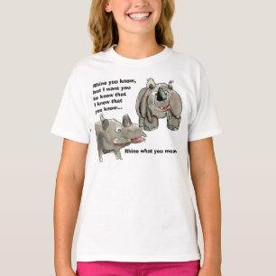 Rhino You Know Custom T - Shirt Apparel