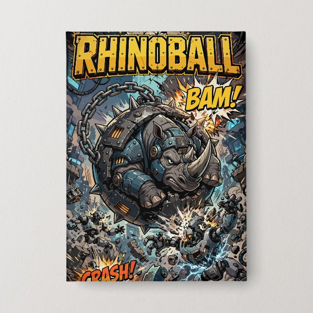 Rhinoball Button (Vorderseite)