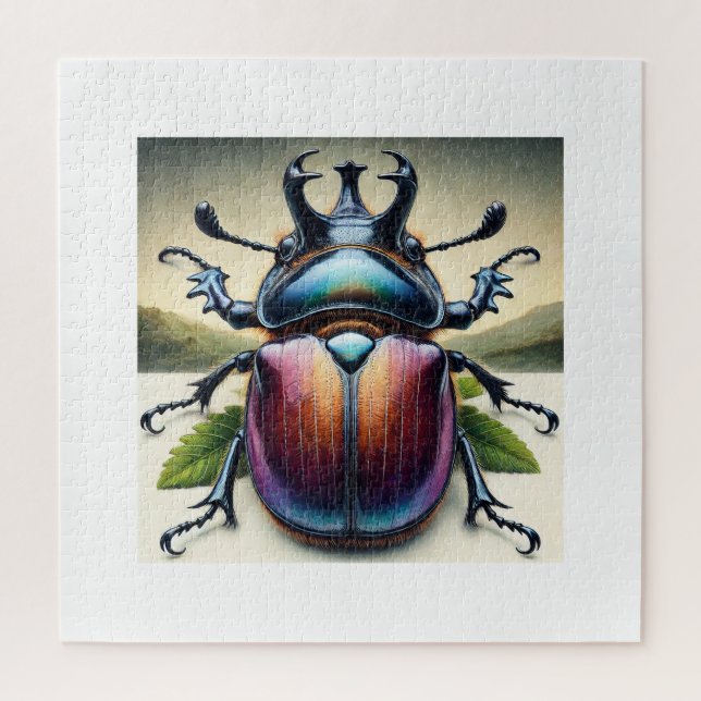 Rhinoceros Beetle 050824IREF208 - Watercolor Puzzle (Vertikal)