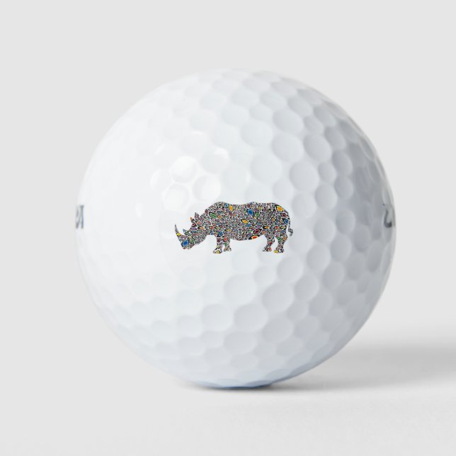 Rhinoceros-Cheetah Golfball (Vorderseite)