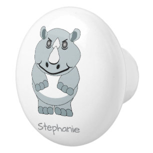 Rhinoceros Design Personalisiert Keramikknauf