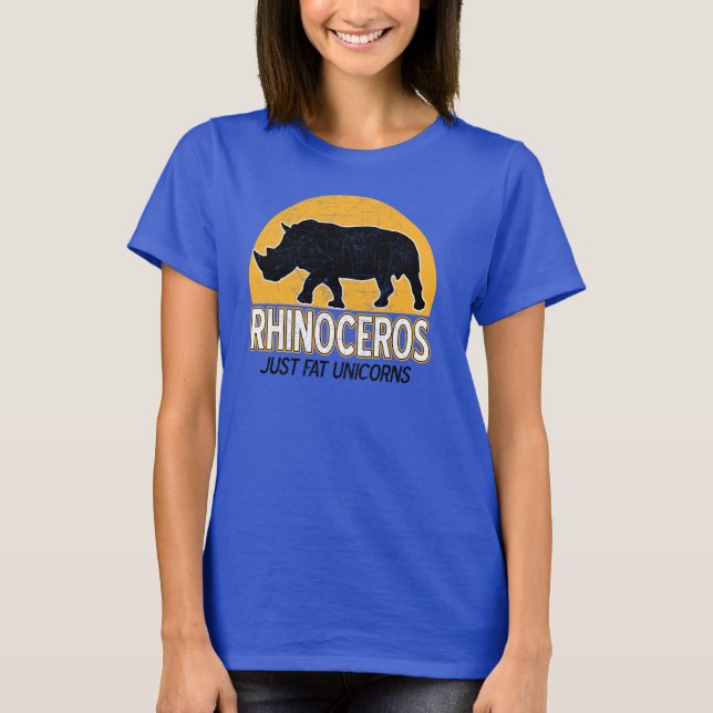 Rhinoceros - einfach fette Unicors T-Shirt (Vorderseite)