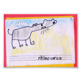 Rhinoceros Fotodruck