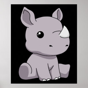 Rhinoceros gibt Kindern Rhino Geschenke Rhinoceros Poster