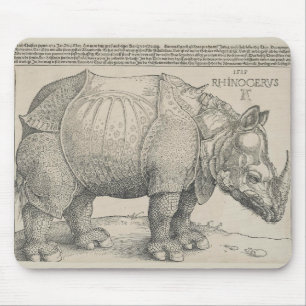 Rhinoceros, Holzschnitt von Albrecht Durer Mousepad