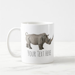 Rhinoceros Illustration Rhino Benutzerdefinierte M Kaffeetasse