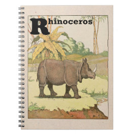 Rhinoceros Jungle Animals Notizblock