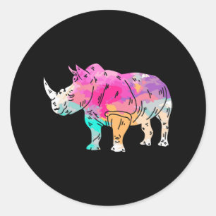 Rhinoceros Kunst, Dichtung und Musik Rhino Gestern Runder Aufkleber