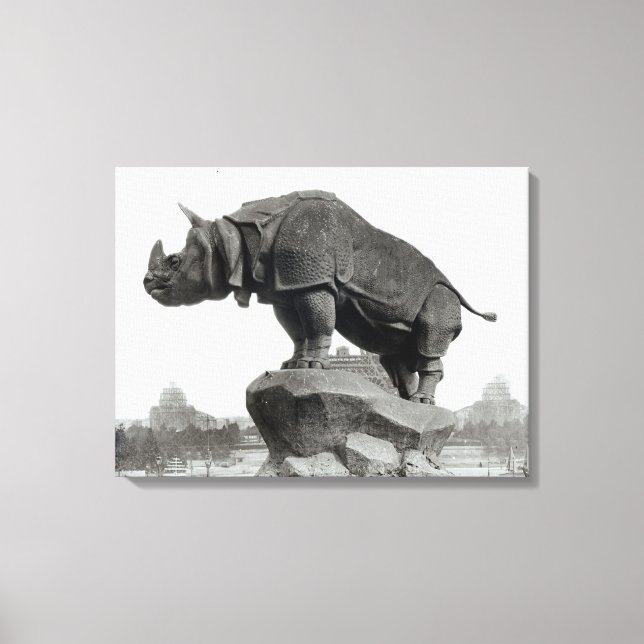 Rhinoceros Leinwanddruck (Vorderseite)