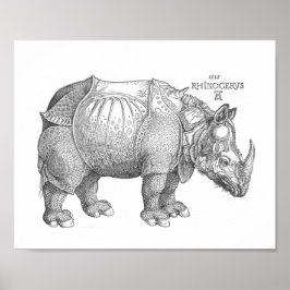 Rhinoceros Print Poster