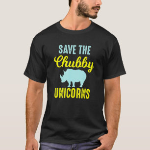 Rhinoceros Rettete Chubby Unicorns Rhino Tier C T-Shirt