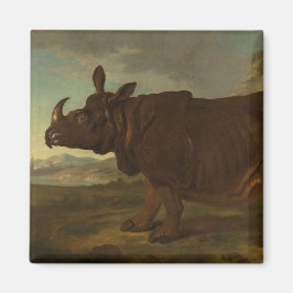 Rhinoceros (Rhino) (Wild Animal) (von J.B. Oudry) Magnet