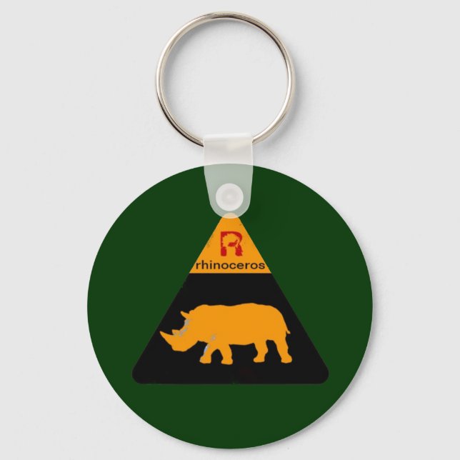 Rhinoceros Schlüsselanhänger (Vorderseite)