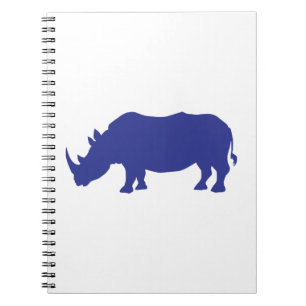Rhinoceros-Silhouette Notizblock