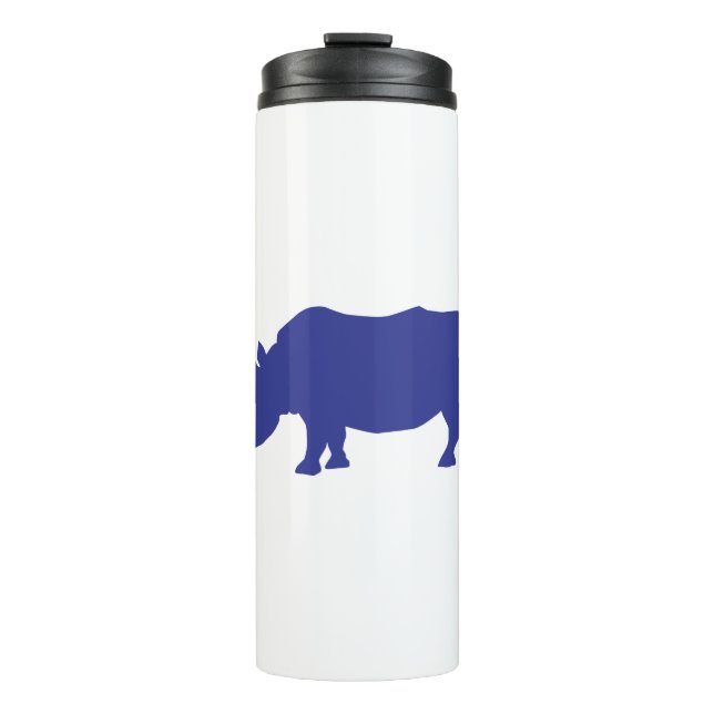 Rhinoceros-Silhouette Thermosbecher (Vorderseite)