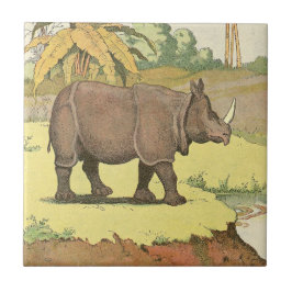 Rhinoceros Storybook Fliese