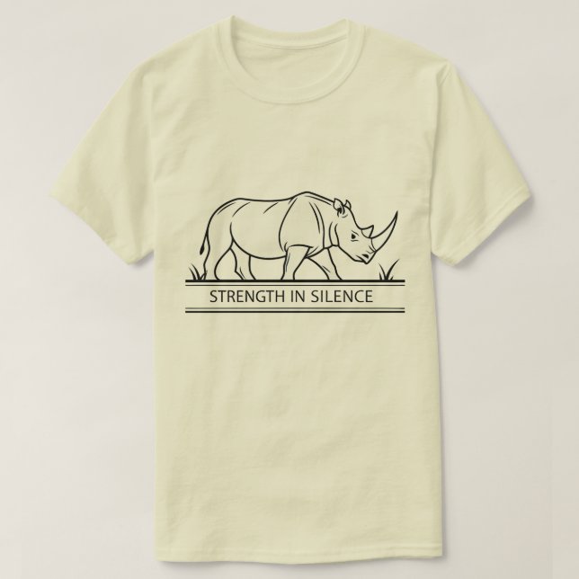 Rhinoceros - Strength In Silence T-Shirt (Design vorne)