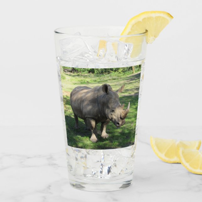 Rhinoceros Tumbler/Shaker Glass Glas (Rückseite Ice)