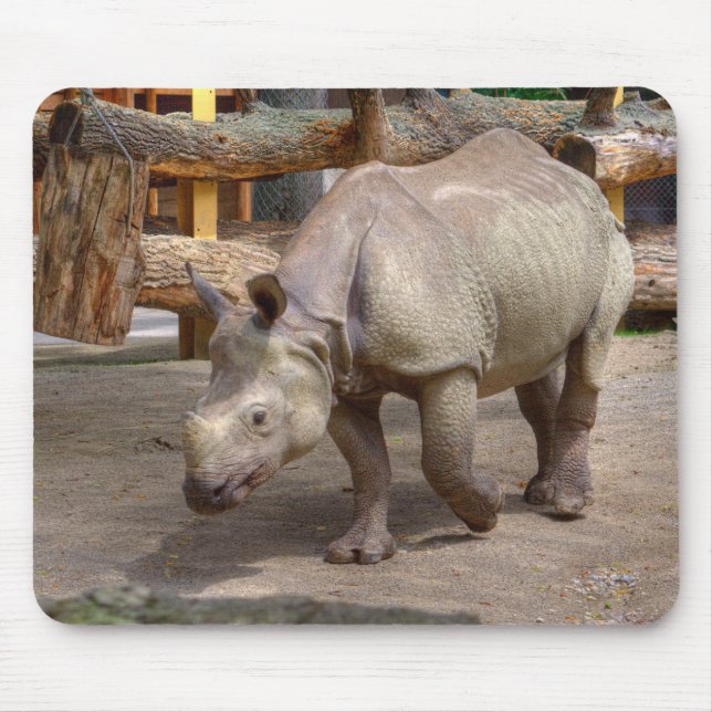 Rhinoceros unicornis mousepad (Vorne)