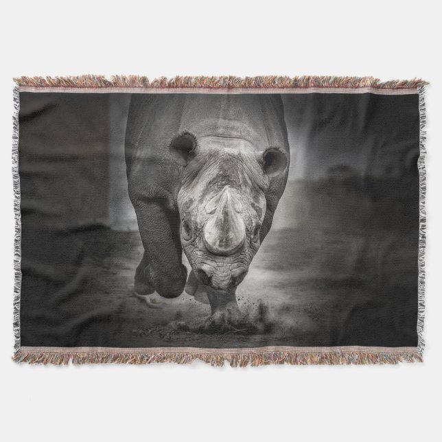 Rhinoceros: Wildtierportrait. Decke (Vorderseite)