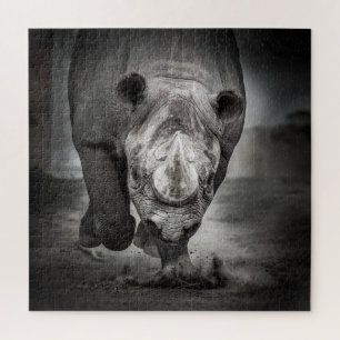 Rhinoceros: Wildtierportrait. Puzzle