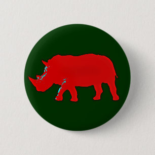 Rhinocerus (Rotafrikanischer Rhinocerus) Button