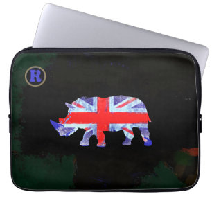 rhinoische Tierkunst Laptopschutzhülle