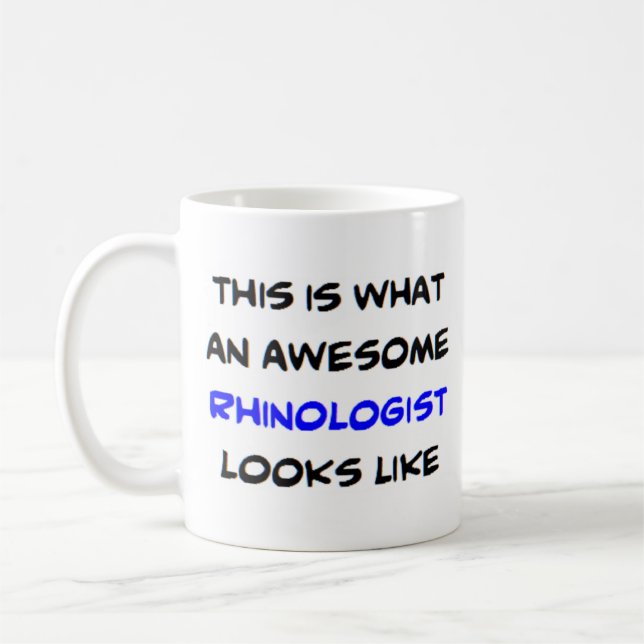Rhinologe, phantastisch kaffeetasse (Links)