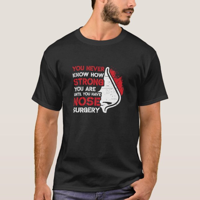Rhinoplastie Kosmetische Nasennadel-Operation T-Shirt (Vorderseite)