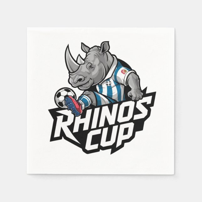 Rhinos Cup Serviette (Vorderseite)