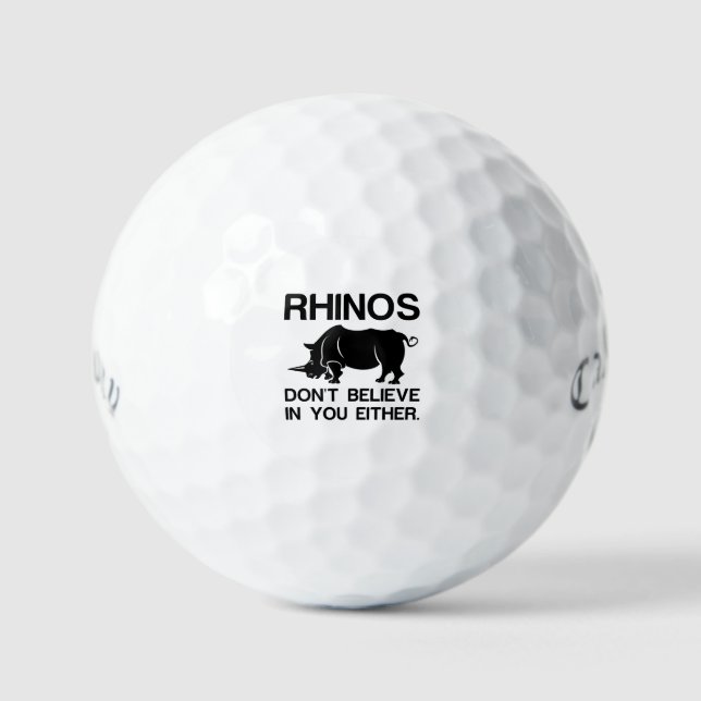Rhinos Dont Believe Golfball (Vorderseite)