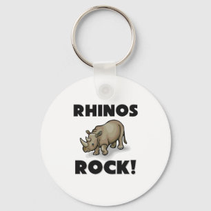 Rhinos-Felsen Schlüsselanhänger
