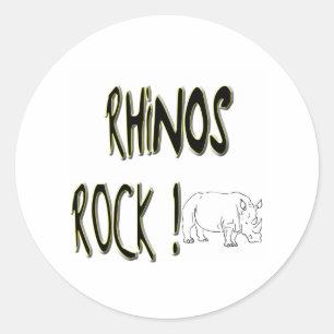 Rhinos Rock! Aufkleber