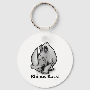 Rhinos Rock! Schlüsselanhänger
