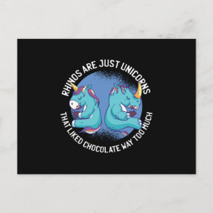 Rhinos sind einfach Einhörnchen Postkarte