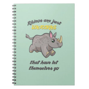 Rhinos sind Unicorns Notizblock