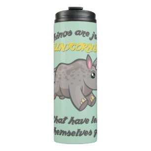 Rhinos sind Unicorns Thermosbecher