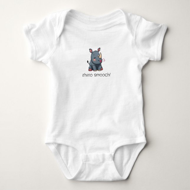 Rhinosmooch! Baby Bodysuit Strampler (Vorderseite)