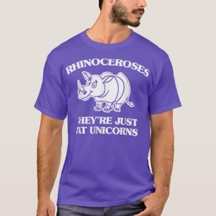 Rhinozerosen Sie sind einfach fett Unicorns lustig T-Shirt