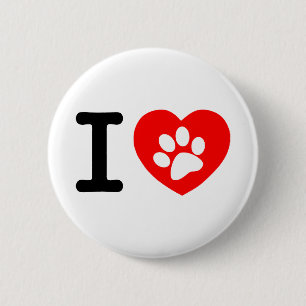 RHLAC RED HERART LIEBE TIERE VERURSACHT MOTIVIEREN BUTTON