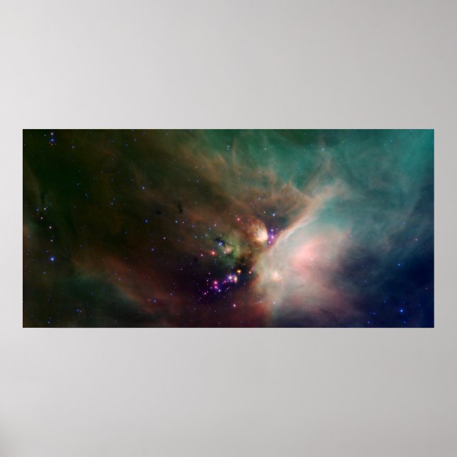 Rho Ophiuchi-Nebel Poster (Vorne)